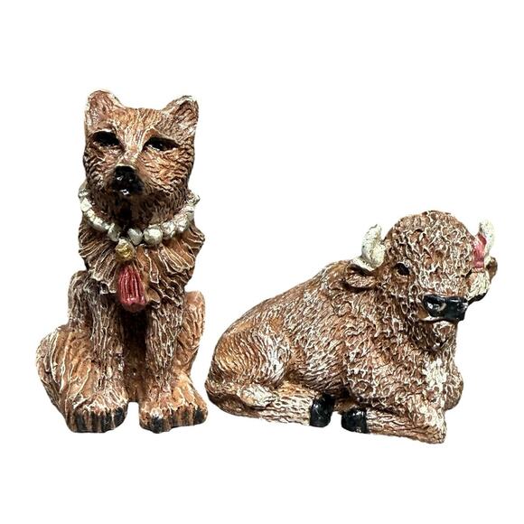 Christmas Nativity Set Native American Scene Resin Vintage Southwestern Folk Art - Picture 4 of 16